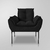 Imagem do Kit 02 Poltronas Luxo Clínica 12 Cores - Base Ferro Preto