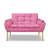 Namoradeira Luxo Recepção 12 Cores - Base Ferro Dourado - Dávila Decor | Poltronas Exclusivas e Confortáveis 