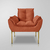 Kit Namoradeira + Poltrona Luxo 12 Cores- Base Ferro Dourado - Dávila Decor | Poltronas Exclusivas e Confortáveis 