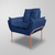 Kit 02 Poltronas Luxo Moderna 12 Cores - Base Ferro Rose - loja online