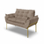 Namoradeira Luxo Recepção 12 Cores - Base Ferro Dourado - comprar online