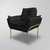 Kit Namoradeira + Poltrona Luxo 12 Cores- Base Ferro Dourado - Dávila Decor | Poltronas Exclusivas e Confortáveis 