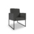 Kit 02 Poltronas Moderna Courino 3 Cores- Base Ferro Preto
