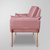 Kit 02 Poltronas Luxo Moderna 12 Cores - Base Ferro Rose na internet