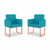 Kit 02 Poltronas Escritório 13 Cores - Base Ferro Rose - Dávila Decor | Poltronas Exclusivas e Confortáveis 
