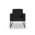 Imagem do Kit 02 Poltronas Moderna Courino 3 Cores- Base Ferro Preto