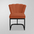 Kit 02 Cadeiras Recepção/Salão Flor- Base De Ferro Preto - Dávila Decor | Poltronas Exclusivas e Confortáveis 