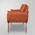 Poltrona Decorativa Recepção de Luxo - Base de Ferro Cobre na internet