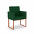 Poltrona Moderna para Recepção/Clínica - Base de Ferro Cobre - comprar online