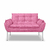 Kit Poltrona + Namoradeira Luxo 12 Cores - Base Ferro Cinza - Dávila Decor | Poltronas Exclusivas e Confortáveis 