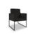 Kit 02 Poltronas Moderna Courino 3 Cores- Base Ferro Preto - loja online