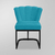 Kit 02 Cadeiras Recepção/Salão Flor- Base De Ferro Preto - Dávila Decor | Poltronas Exclusivas e Confortáveis 