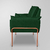 Imagem do Kit 02 Poltronas Luxo Moderna 12 Cores - Base Ferro Rose