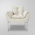 Imagem do Kit Poltrona + Namoradeira Luxo 12 Cores - Base Ferro Cinza