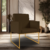 Kit 02 Poltronas Clínica Courino 3 Cores- Base Ferro Dourado - comprar online
