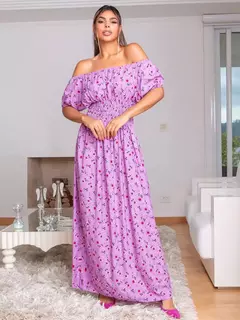 Vestido Longo estampado Cigana