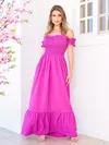 Vestido Longo Viscose Viscolinho Elastex