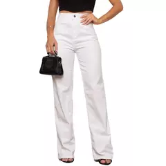 Calça Jeans Wide Leg Pantalona Cintura Alta