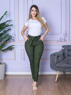 Calça Skinny Social com Laço e Bolso - loja online