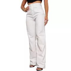 Calça Jeans Wide Leg Pantalona Cintura Alta - comprar online