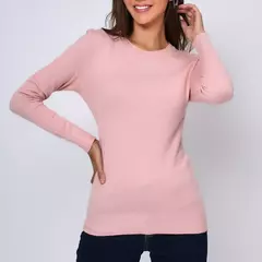 Suéter feminino Gola Redonda Tricô - loja online