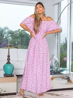 Vestido Longo estampado Cigana