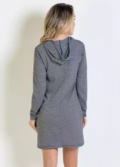 Vestido Curto Cristiane com Capuz e Bolsos - loja online