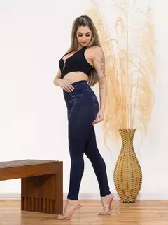 Imagem do Calça Legging Fake Jeans Levanta Bumbum