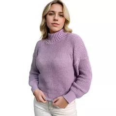 Blusa Tricot Manga Longa Gola Alta na internet