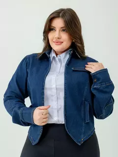 Jaqueta/Bolero Jeans Mangá Longa - loja online