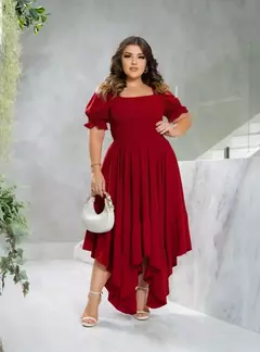 Vestido Longo com pontas assimétricas - loja online