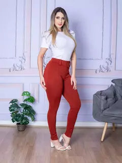 Calça Social Skinny Jacquard Luxo na internet