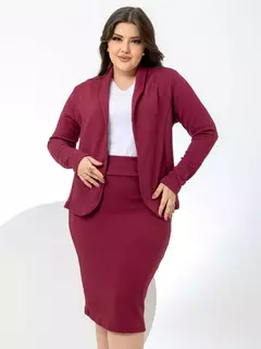 Conjunto Blazer e Saia Midi na internet