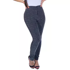 Calça Skinny Lurex com Brilho - Veste Pronto