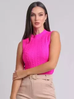 Blusa Tricot Canelado Trancinha na internet