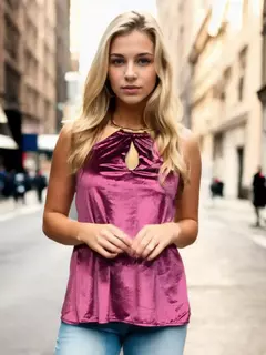 Blusa Veludo Decote Jóia - Veste Pronto