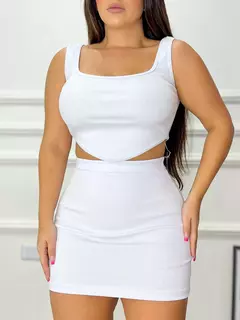 Conjunto Cropped E Saia Curta na internet