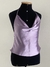 Blusinha lilás tipo seda Zara