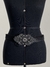 Cinto preto com fivela vintage