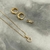CONJUNTO COLAR CORACAO COM MINI ARGOLA E PIERCING FAKE