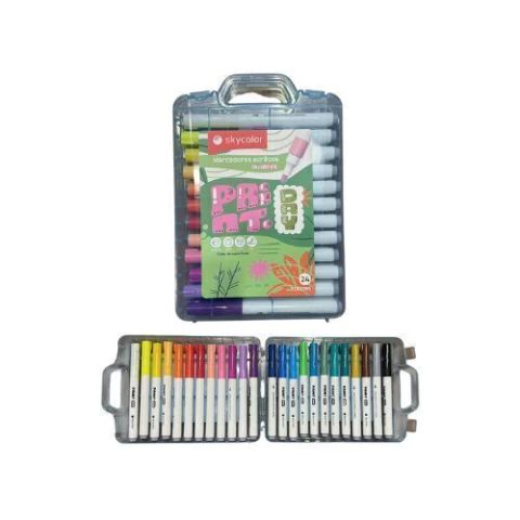 (COD: 1715) MARCADOR ACRILICO X24 ACUARELA PAINT SKY C/U - comprar online