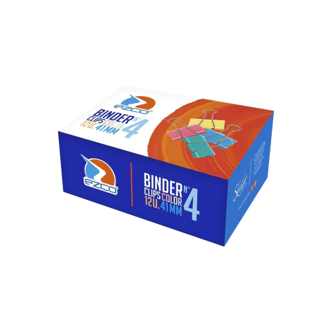 (COD: 3336) APRIETA PAPEL COLOR N4 41MM EZCO*12UN
