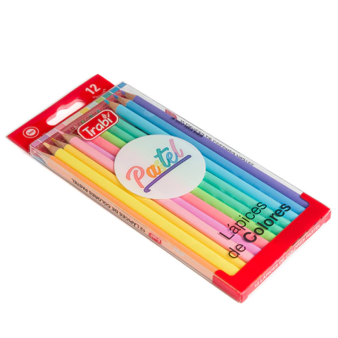 (COD: 43) COLOR MADERA*12 LARGO PASTEL TRABI C/U