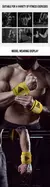 Pulseiras fitnes, um par Premium para proteger o seu pulso durante os exercicio fisico. na internet