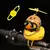 Imagem do Bicicleta pequeno pato amarelo hélice capacete de pé pato quebrado vento