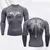 Camiseta masculina de compressão para corrida com estampa de anime, Secagem Rápida, Fitness Sportswear, Ginásio Esportes, Manga Comprida, Top Respirável, Casual, S-3XL - comprar online