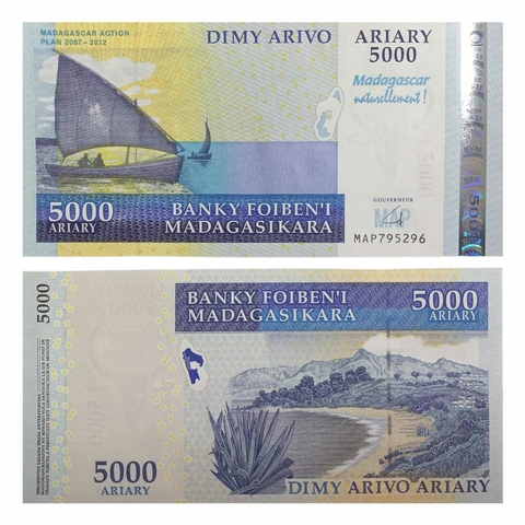 Madagascar, 5000 Ariary 2008