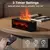 Umidificador De Ar De Controle Remoto Com Luz LED, Umidificadores De Aroma De Chama, Difusor Automático De Fragrância, Óleos Essenciais, Casa - loja online