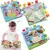 Livros de pano infantis, tecido de macaco, coruja, cachorro, recém-nascido, brinquedos educacionais, fofo para crianças, livro, rattan