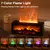 Umidificador De Ar De Controle Remoto Com Luz LED, Umidificadores De Aroma De Chama, Difusor Automático De Fragrância, Óleos Essenciais, Casa - loja online